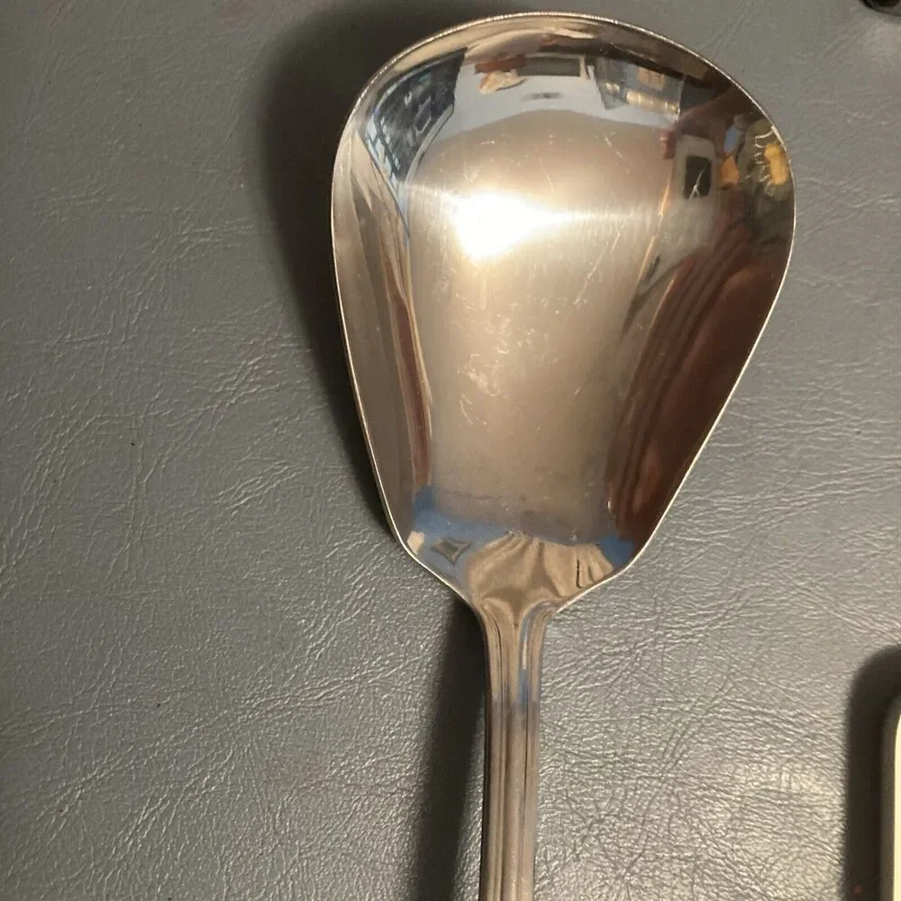 Reed & Barton Churchill Casserole Serving Spoon Stainless 12”